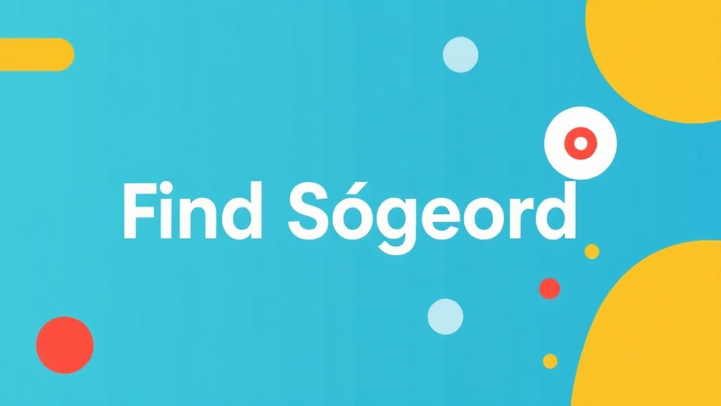 Find Søgeord: Din Ultimative Guide til Effektiv Søgeordsanalyse - Illustration