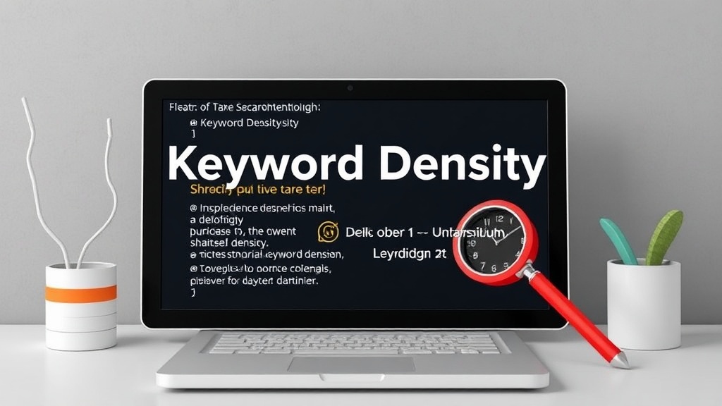 Forstå Keyword Density og Undgå Fælderne i SEO - Illustration