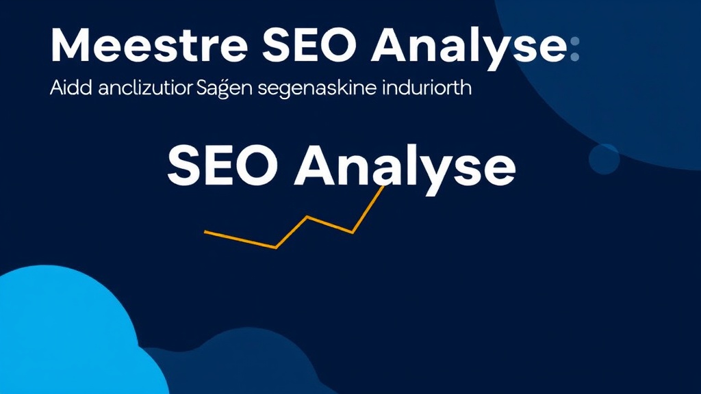 Mestre SEO Analyse Din Guide til Succesfuld Søgemaskineoptimering - Illustration