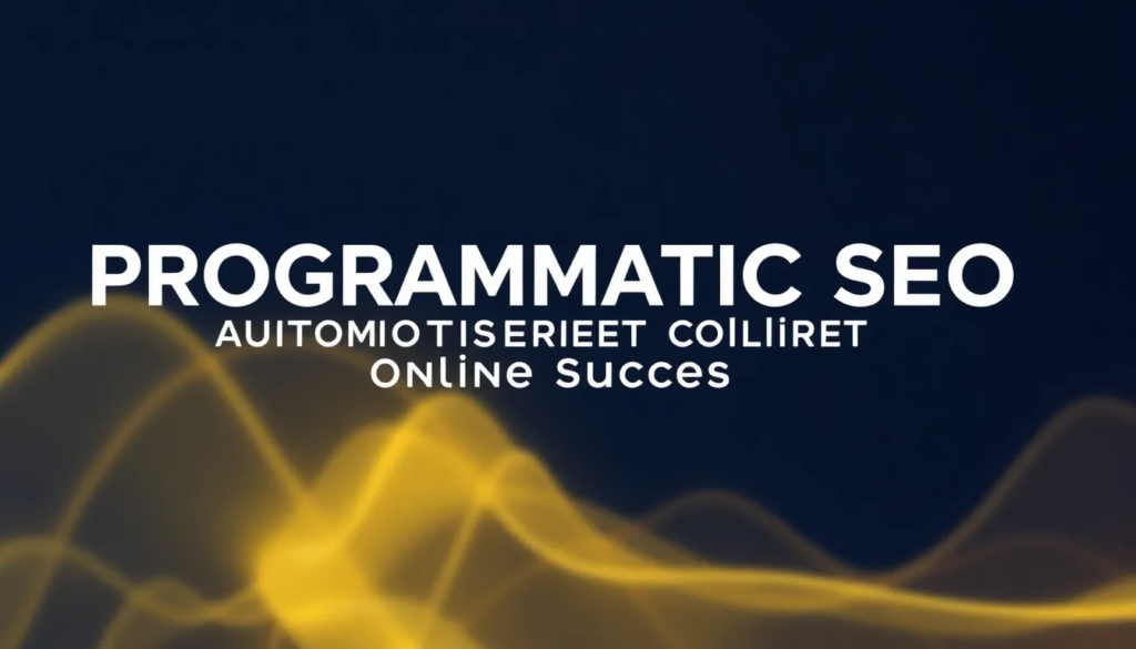 Programmatic SEO Din Nøgle til Automatiseret Online Succes - Illustration