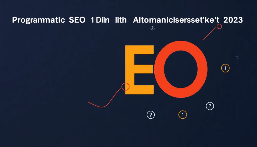 Programmatic SEO Din Nøgle til Automatiseret Vækst i 2023 - Illustration