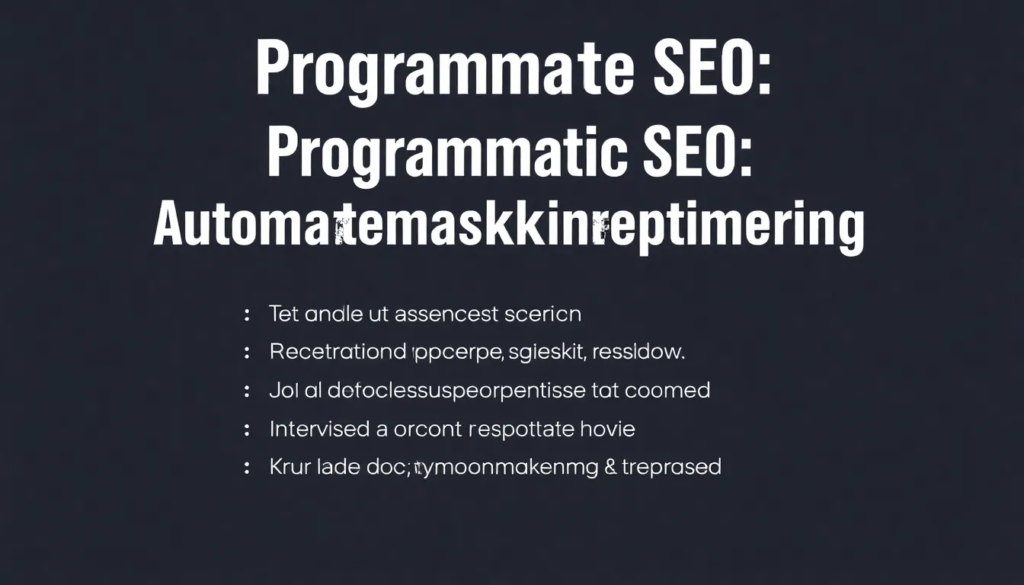 Programmatic SEO Din Guide til Automatiseret Søgemaskineoptimering - Illustration