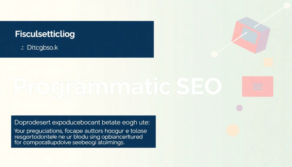 Programmatic SEO Din Ultimative Guide til Automatiseret Søgestrategi - Illustration
