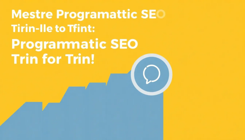Mestre Programmatic SEO Trin for Trin Din Guide til Succes - Illustration