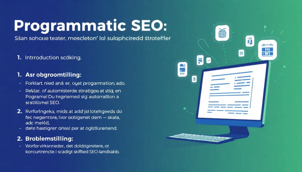 Programmatic SEO: Sådan Dominerer Du Søgeresultaterne Med Automatiserede Strategier - Illustration