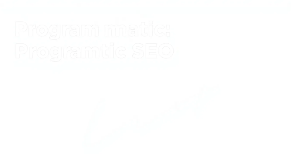 Programmatic SEO Sådan Transformerer Det Din Online Synlighed - Illustration